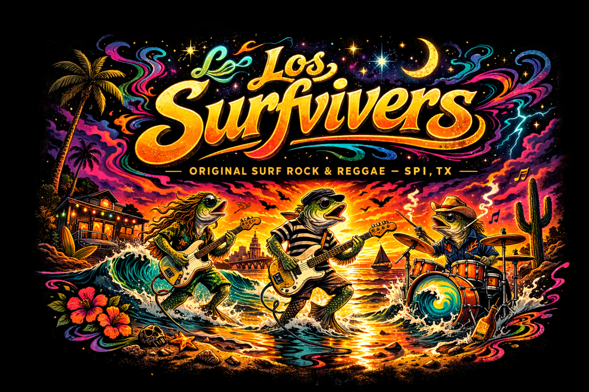 Los Surfvivers header graphic